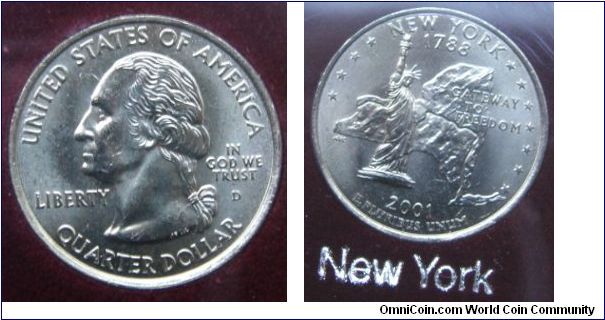 2001 Commemorative Quarters Denver Set