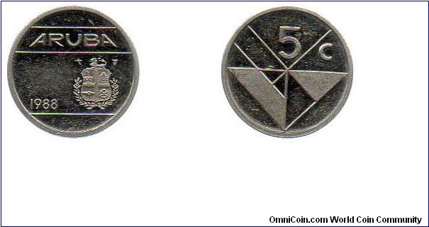 1988 5 cents