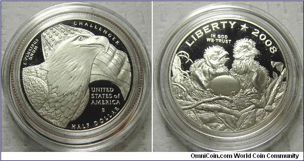2008S Bald Eagle Commemorative Proof Clad Half Dollar