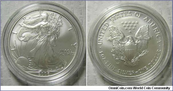 2006W American Eagle, Silver Uncirculated One Dollar