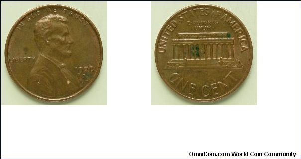 1970S, 1 cent
Lincoln