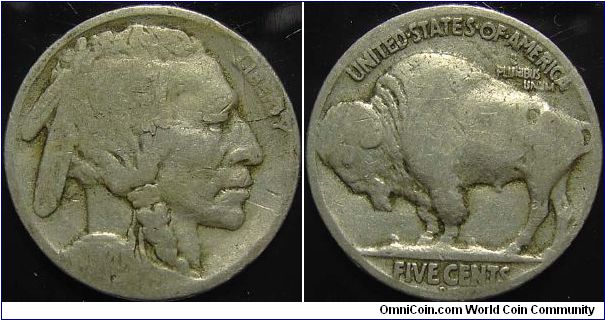 1920D Indian Head, Five Cents, (Buffalo)