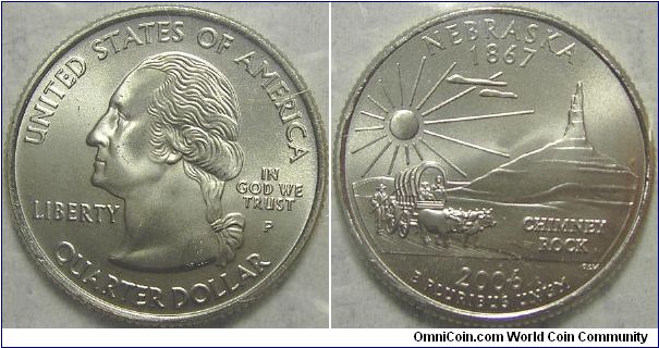 2006P Washington, Quarter Dollar, Nebraska