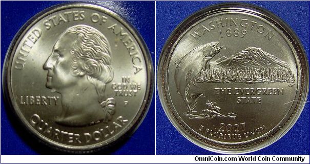 2007P Washington, Quarter Dollar, Washington