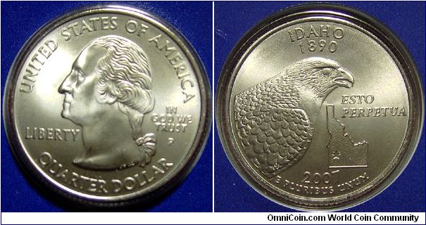 2007P Washington, Quarter Dollar, Idaho