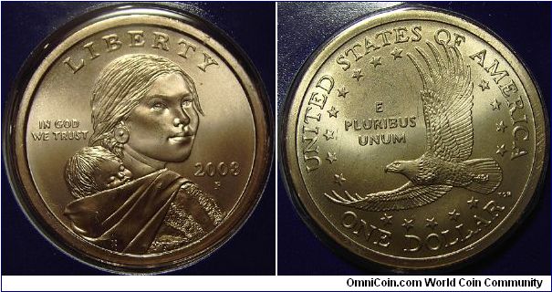 2008P Sacagawea, One Dollar