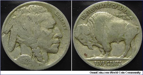 1926 Indian Head, Five Cents (Buffalo)