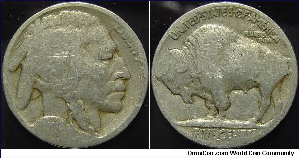 1926D Indian Head, Five Cents (Buffalo)