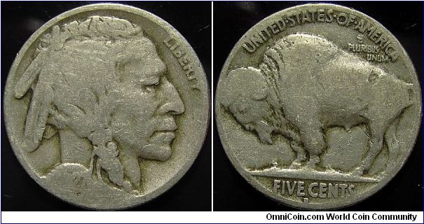 1927D Indian Head, Five Cents (Buffalo)