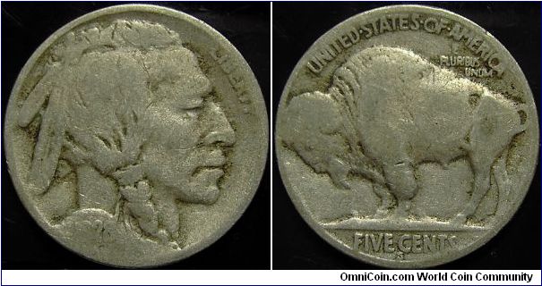1928S Indian Head, Five Cents (Buffalo)