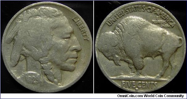 1929D Indian Head, Five Cents (Buffalo)