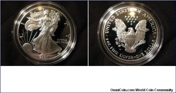 Proof 2001 ASE in mint case.