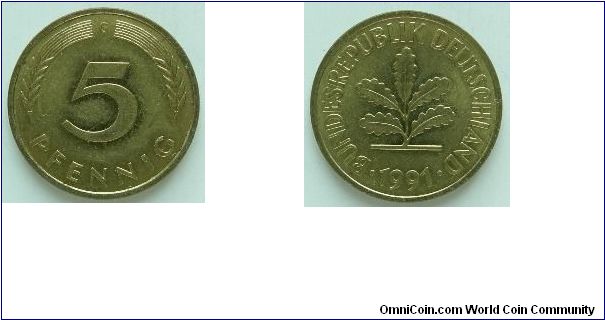 1991G
5 Pfennig