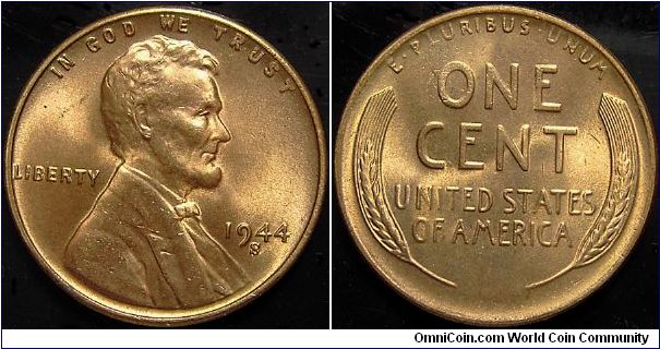 1944S Lincoln, One Cent