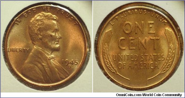 1945D Lincoln, One Cent