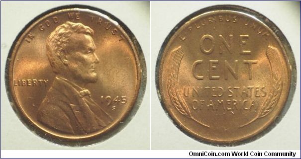 1945S Lincoln, One Cent