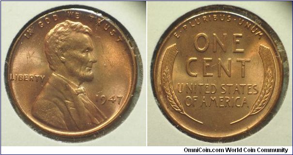 1947 Lincoln, One Cent