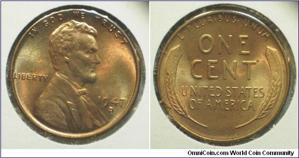 1947D Lincoln, One Cent