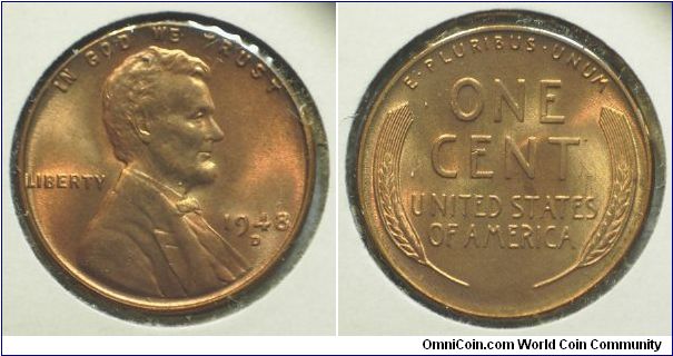 1948D Lincoln, One Cent