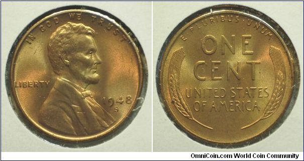 1948S Lincoln, One Cent