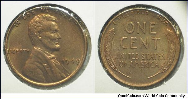 1949 Lincoln, One Cent