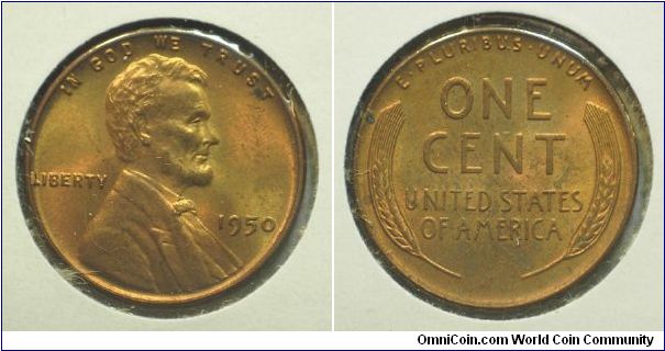 1950 Lincoln, One Cent