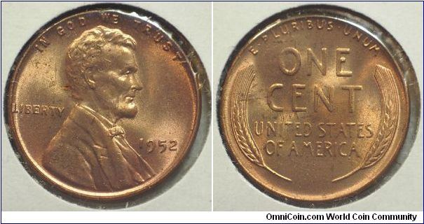 1952 Lincoln, One Cent