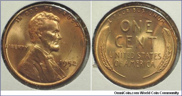 1952S Lincoln, One Cent