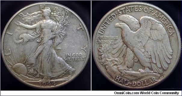 1944 Walking Liberty, Half Dollar