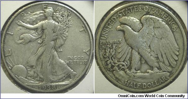 1938 Walking Liberty, Half Dollar