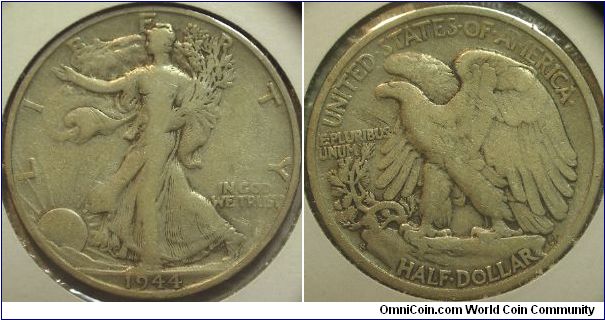 1944S Walking Liberty, Half Dollar
