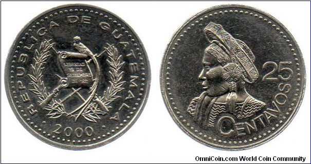 2000 25 centavos