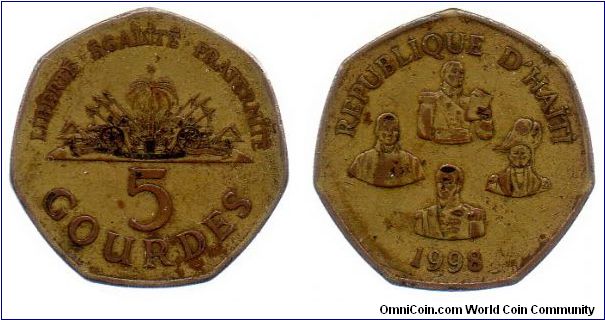 1998 5 Gourdes