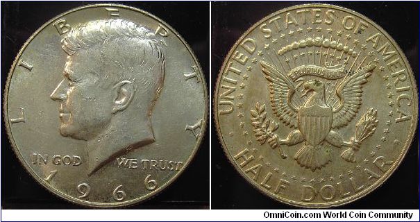 1966 Kennedy, Half Dollar