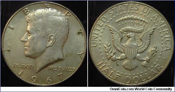 1967 Kennedy, Half Dollar