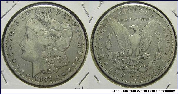 1897O Morgan, One Dollar