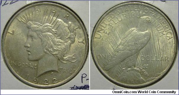 1922 Peace, One Dollar