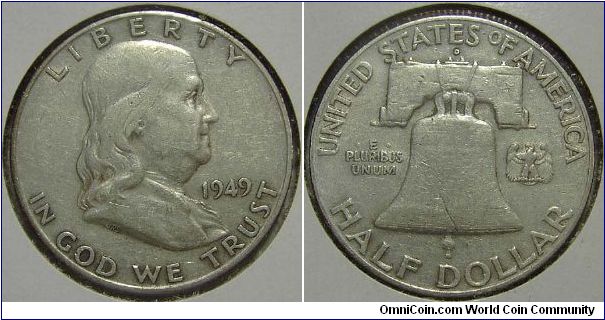 1949D Franklin, Half Dollar