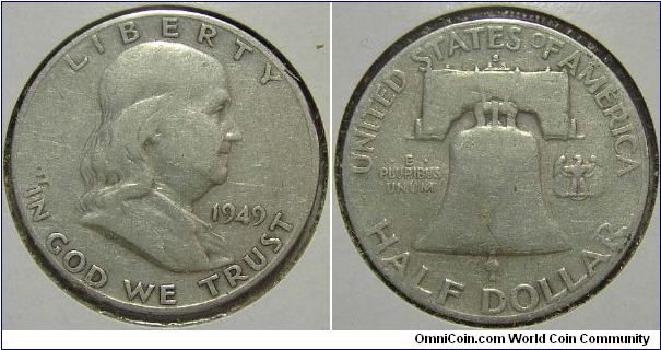 1949S Franklin, Half Dollar