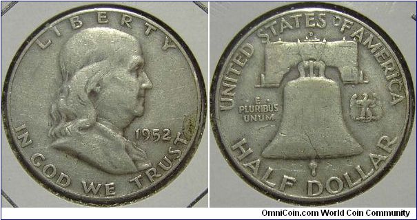 1952D Franklin, Half Dollar