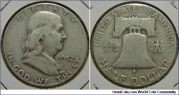 1952S Franklin, Half Dollar