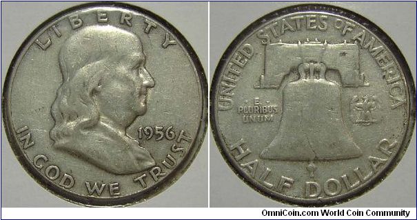 1956 Franklin, Half Dollar