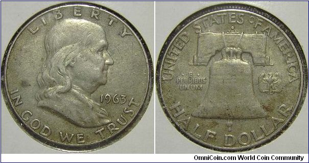 1963D Franklin, Half Dollar