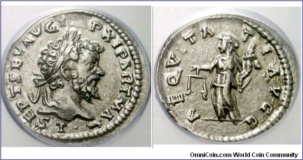 Septimius Severus AR Dinarius