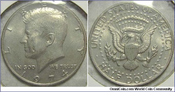 1974 Kennedy, Half Dollar