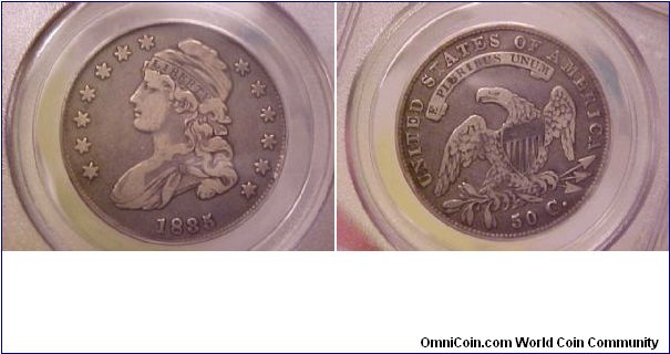 A nice 1835 Bust Half I recently purchased, a nice VF.