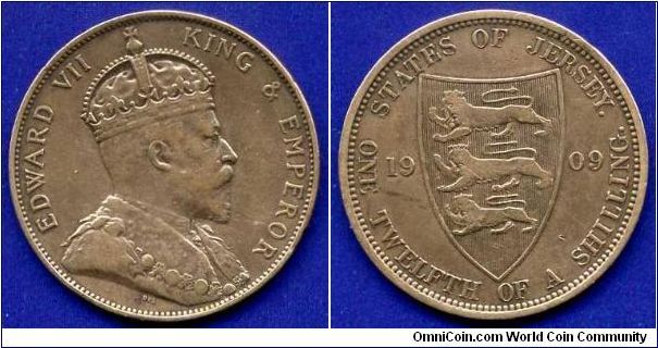 1/12 shilling.
Edward VII (1901-1910).


Br.