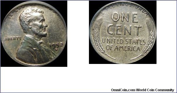 1952-D
Lincoln Wheat cent minted on a silver dime planchet