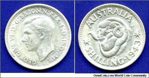 Shilling.
George VI (1936-1952) Rex & Ind: Imp:.
(S) San-Francisco mint.
Mintage 16,000,000 units.


Ag925f. 5,65gr.