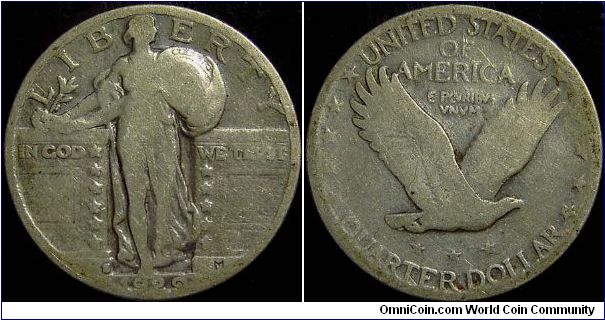 1929S Standing Liberty, Quarter Dollar